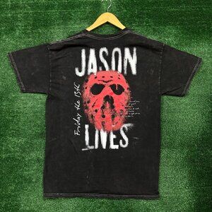 Bloody Disgusting x Friday the 13th Mineral Wash T-Shirt Size Large